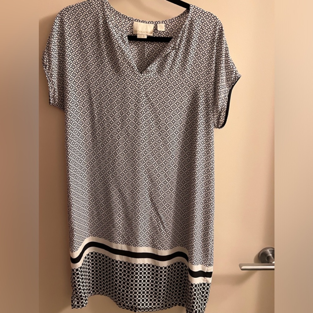 Cynthia Rowley Black and White Silk Mini Dress
